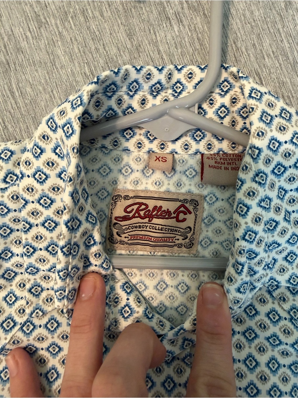 Rafter C button down western boys pearl snap shirt - Picture 2 of 4